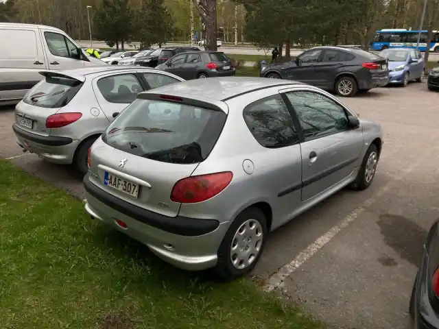 Harmaa Viistoperä, Peugeot 206 – AAF-307
