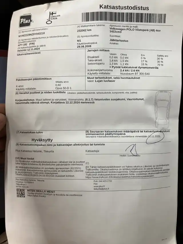 Sininen Viistoperä, Volkswagen Polo – APY-182