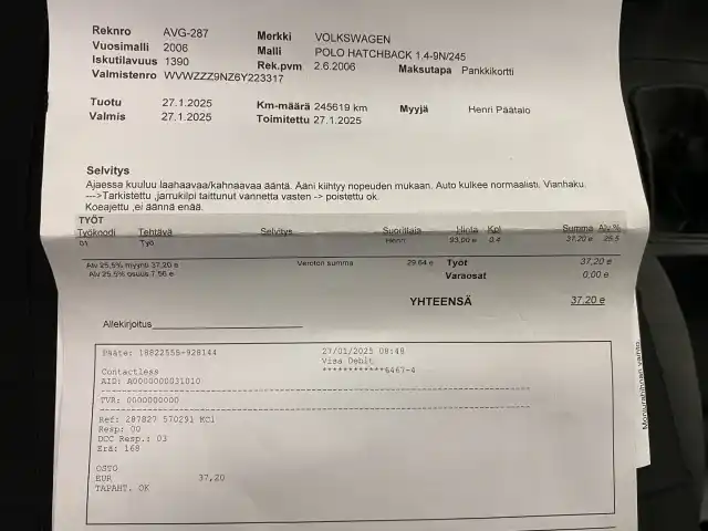 Harmaa Viistoperä, Volkswagen Polo – AVG-287