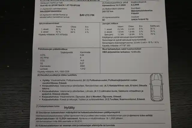 Ruskea Viistoperä, Audi A3 – BAY-215