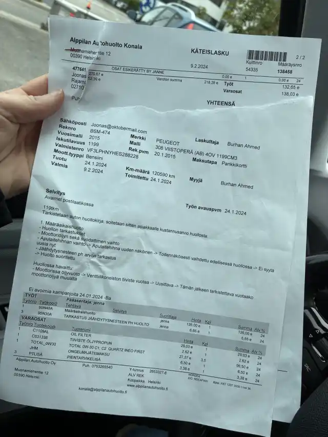 Sininen Viistoperä, Peugeot 308 – BSM-474