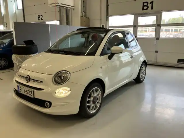 Valkoinen Avoauto, Fiat 500C – BUA-533