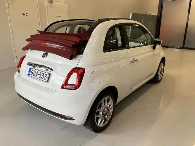 Valkoinen Avoauto, Fiat 500C – BUA-533