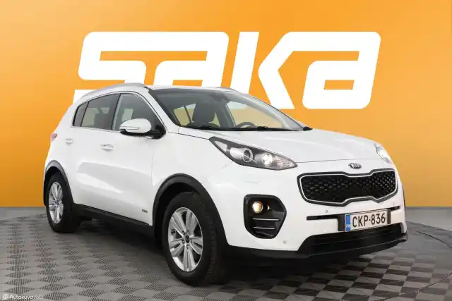 Valkoinen Maastoauto, Kia Sportage – CKP-836