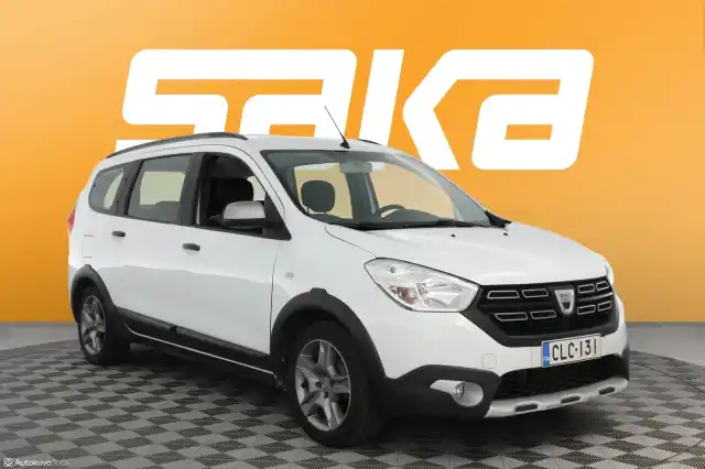 Valkoinen Tila-auto, Dacia Lodgy – CLC-131