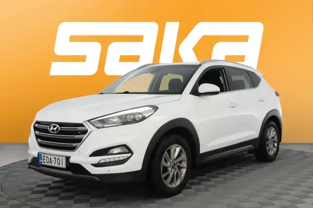 Valkoinen Maastoauto, Hyundai Tucson – EOA-701