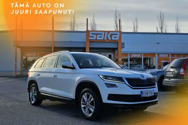 Valkoinen Maastoauto, Skoda Kodiaq – EOB-781