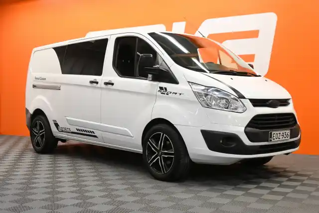 Valkoinen Pakettiauto, Ford TRANSIT CUSTOM – EOZ-936