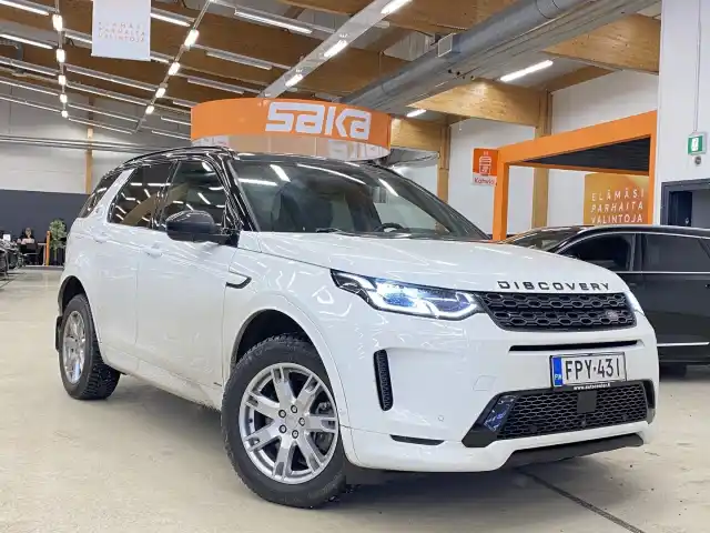 Valkoinen Maastoauto, Land Rover Discovery Sport – FPY-431