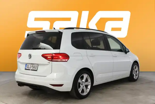 Valkoinen Tila-auto, Volkswagen Touran – GLU-560