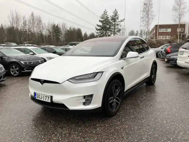 Valkoinen Tila-auto, Tesla Model X – GOJ-177