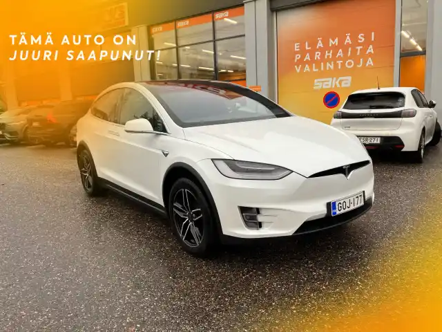 Valkoinen Tila-auto, Tesla Model X – GOJ-177