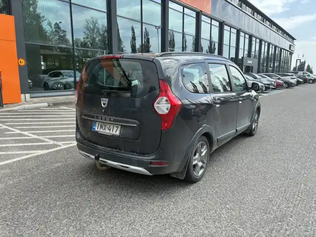 Harmaa Tila-auto, Dacia Lodgy – INX-417