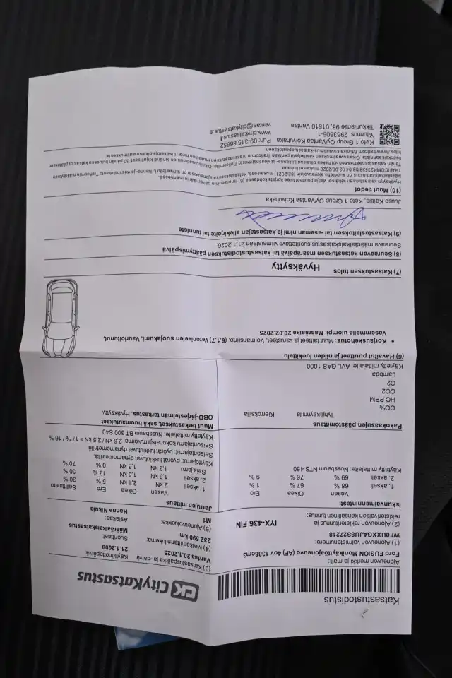 Musta Tila-auto, Ford Fusion – IYX-436