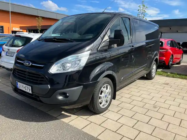 Musta Pakettiauto, FORD TRANSIT CUSTOM – JIY-679
