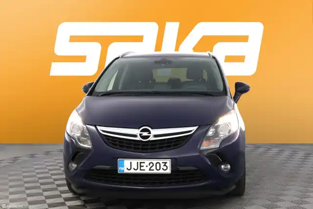 Sininen Tila-auto, Opel Zafira Tourer – JJE-203