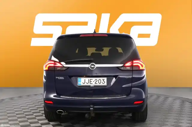 Sininen Tila-auto, Opel Zafira Tourer – JJE-203