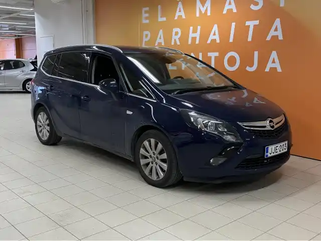 Sininen Tila-auto, Opel Zafira Tourer – JJE-203