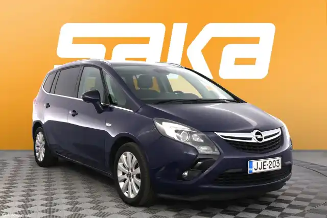 Sininen Tila-auto, Opel Zafira Tourer – JJE-203