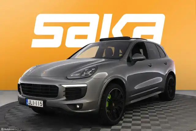 Harmaa Maastoauto, Porsche Cayenne – JLI-115