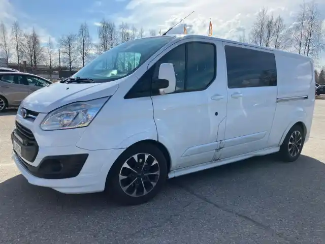 Valkoinen Pakettiauto, Ford Transit Custom – JLV-376