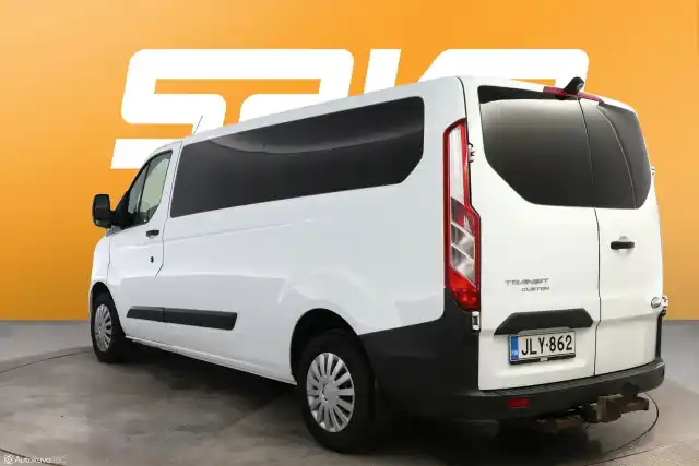 Valkoinen Tila-auto, Ford TRANSIT CUSTOM – JLY-862