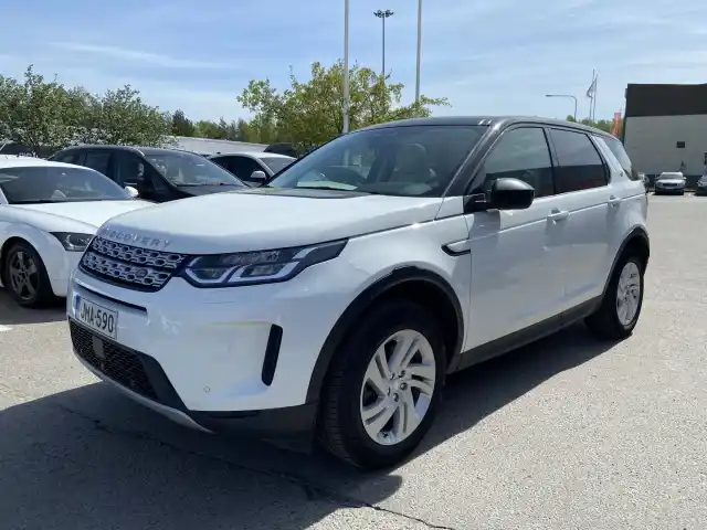 Valkoinen Maastoauto, Land Rover Discovery Sport – JMA-590