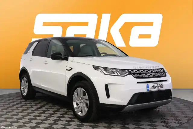 Valkoinen Maastoauto, Land Rover Discovery Sport – JMA-590