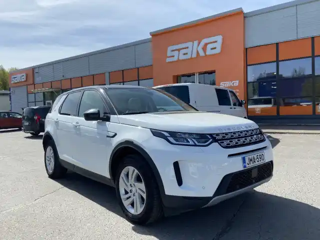 Valkoinen Maastoauto, Land Rover Discovery Sport – JMA-590
