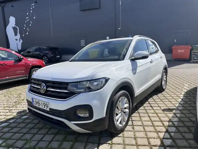Valkoinen Maastoauto, Volkswagen T-Cross – JMB-199