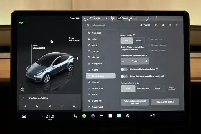Harmaa Tila-auto, Tesla Model Y – JMK-301