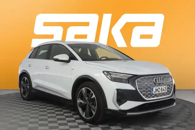 Valkoinen Maastoauto, Audi Q4 e-tron – JMZ-843