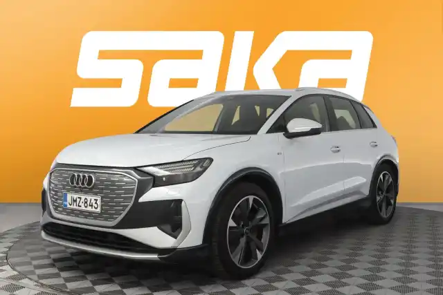 Valkoinen Maastoauto, Audi Q4 e-tron – JMZ-843