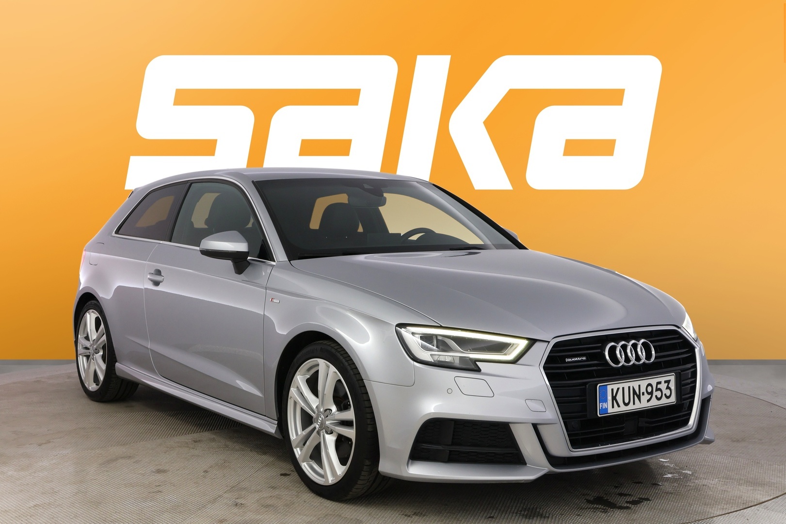 Harmaa Viistoperä, Audi A3 – KUN-953