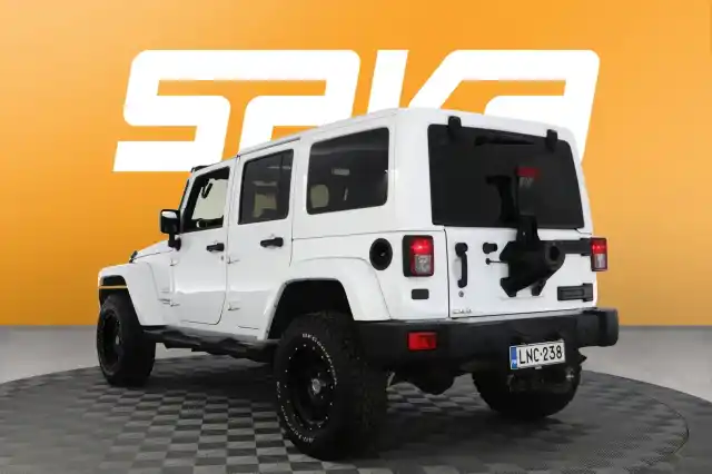 Valkoinen Maastoauto, Jeep Wrangler – LNC-238