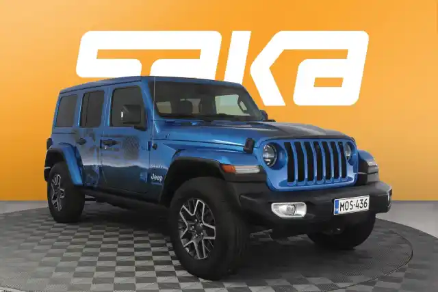 Sininen Maastoauto, Jeep Wrangler – MOS-436