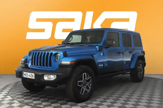 Sininen Maastoauto, Jeep Wrangler – MOS-436