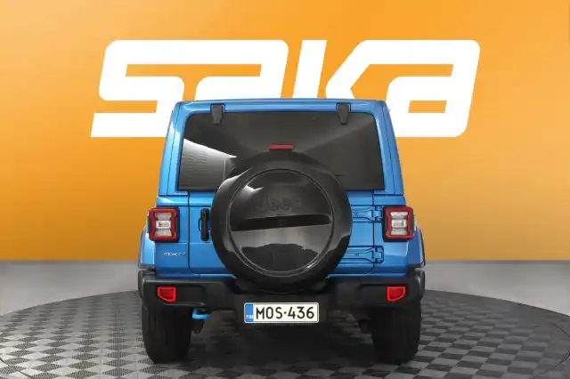 Sininen Maastoauto, Jeep Wrangler – MOS-436