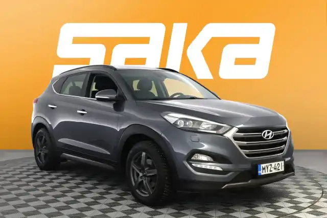 Harmaa Maastoauto, Hyundai Tucson – MYZ-421