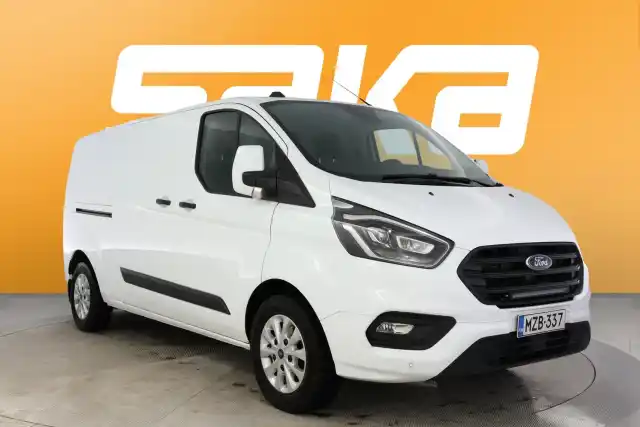 Valkoinen Pakettiauto, Ford Transit Custom – MZB-337