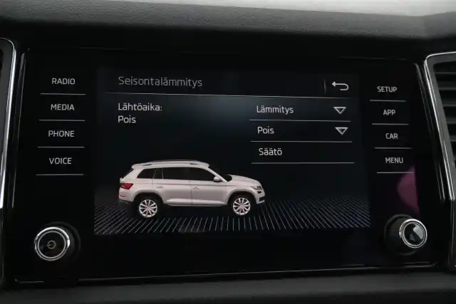 Valkoinen Maastoauto, Skoda Kodiaq – MZC-708