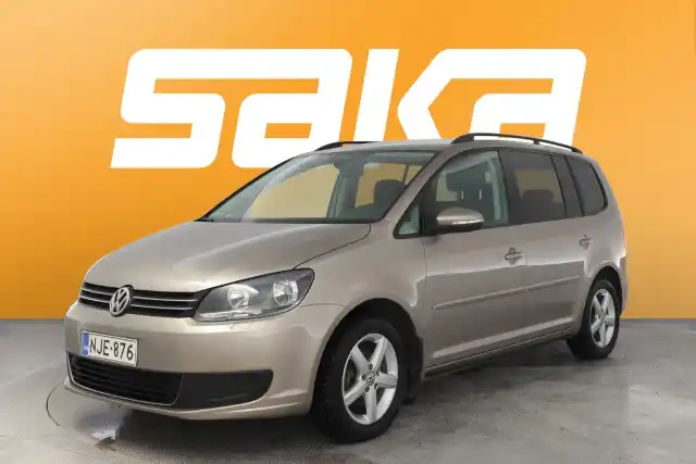 Ruskea (beige) Tila-auto, Volkswagen Touran – NJE-876