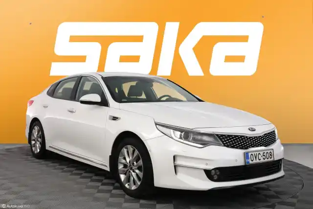 Valkoinen Sedan, Kia Optima – OVC-508