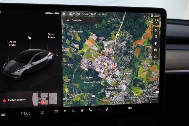 Harmaa Maastoauto, Tesla Model Y – RVN-910