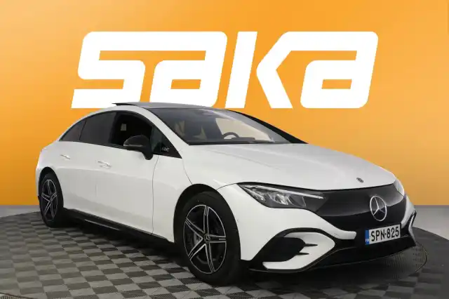 Valkoinen Sedan, Mercedes-Benz EQE – SPN-825