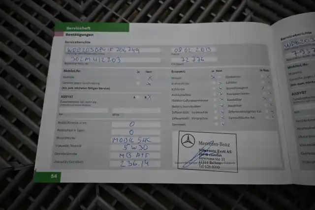 Sininen Sedan, Mercedes-Benz C – SZF-565