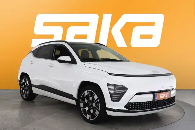 Valkoinen Maastoauto, Hyundai KONA Electric – VAR-003694