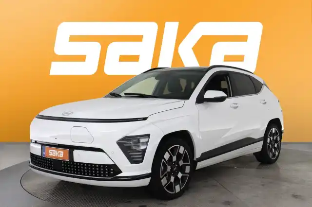 Valkoinen Maastoauto, Hyundai KONA Electric – VAR-003694