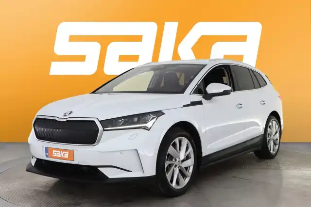 Valkoinen Maastoauto, Skoda Enyaq – VAR-12714