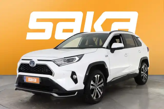 Valkoinen Maastoauto, Toyota RAV4 Plug-in – VAR-15485